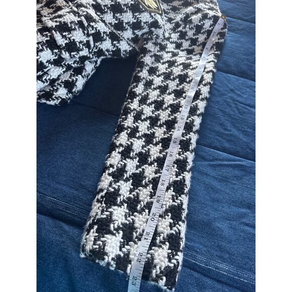 Houndstooth Blazer Black White Chunky - Picture 10 of 11